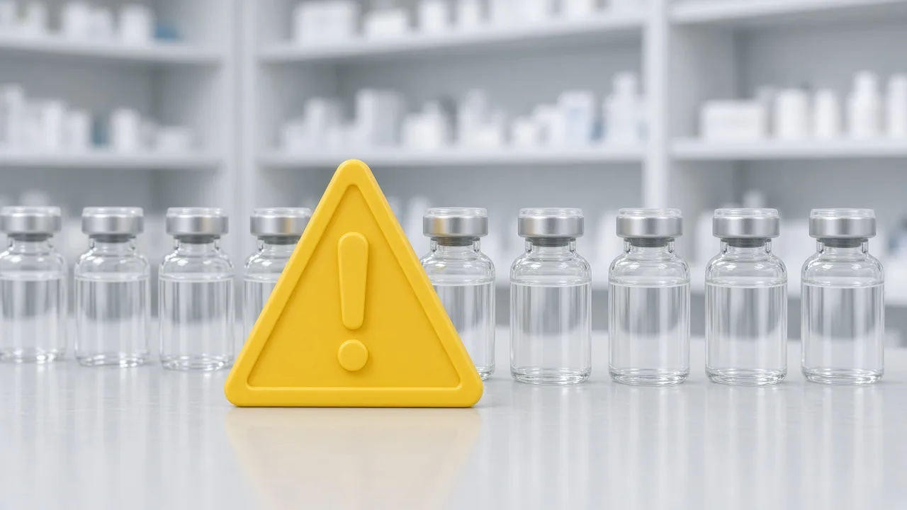 Warning symbols over research-only consumer marketing claims