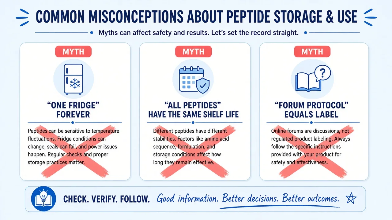 Crossed-out myths about fridge forever same shelf life and forum protocols
