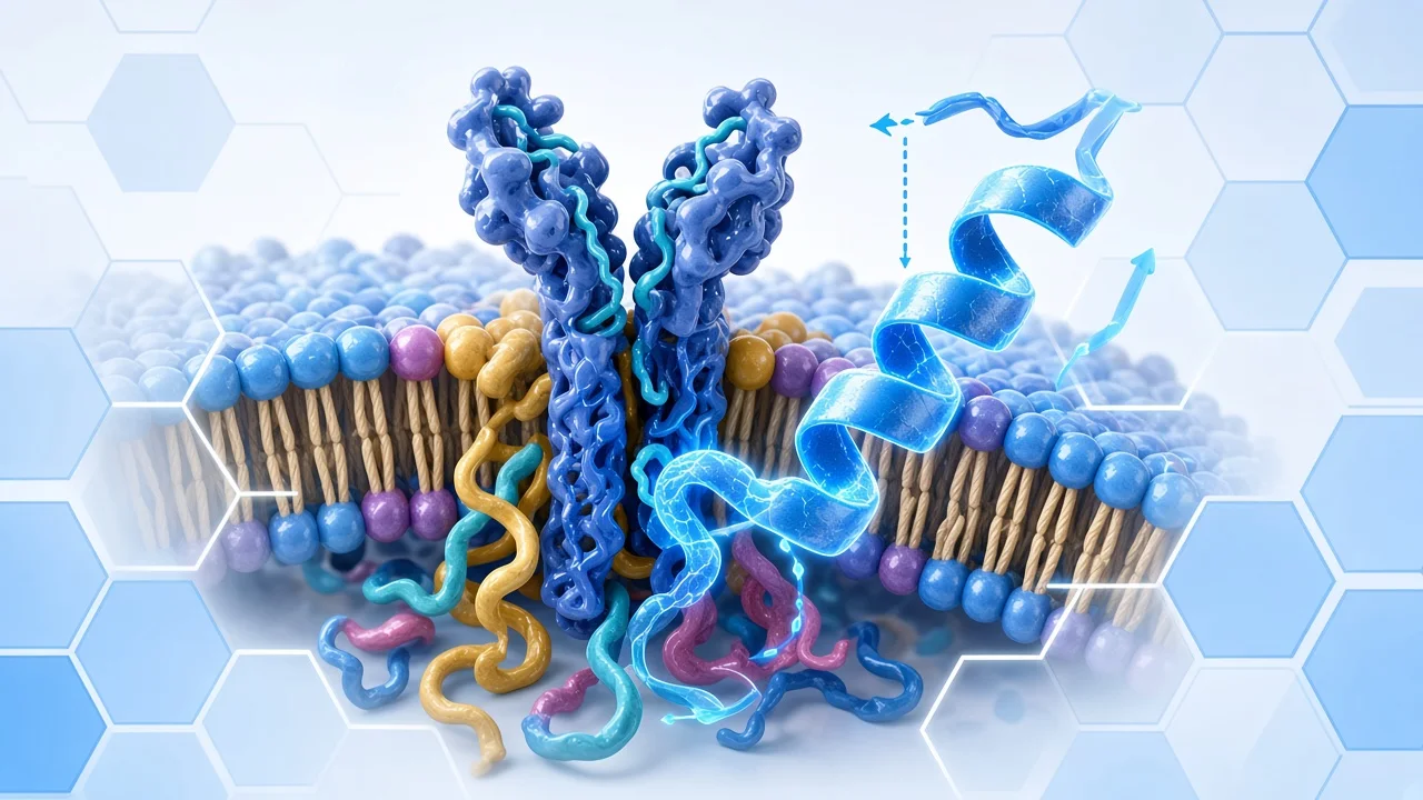 Simple GLP-1 receptor agonist pathway illustration for literacy