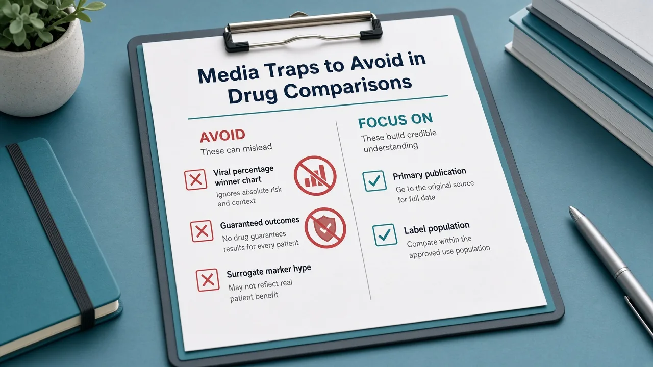 Warning icon over a viral percentage comparison graphic