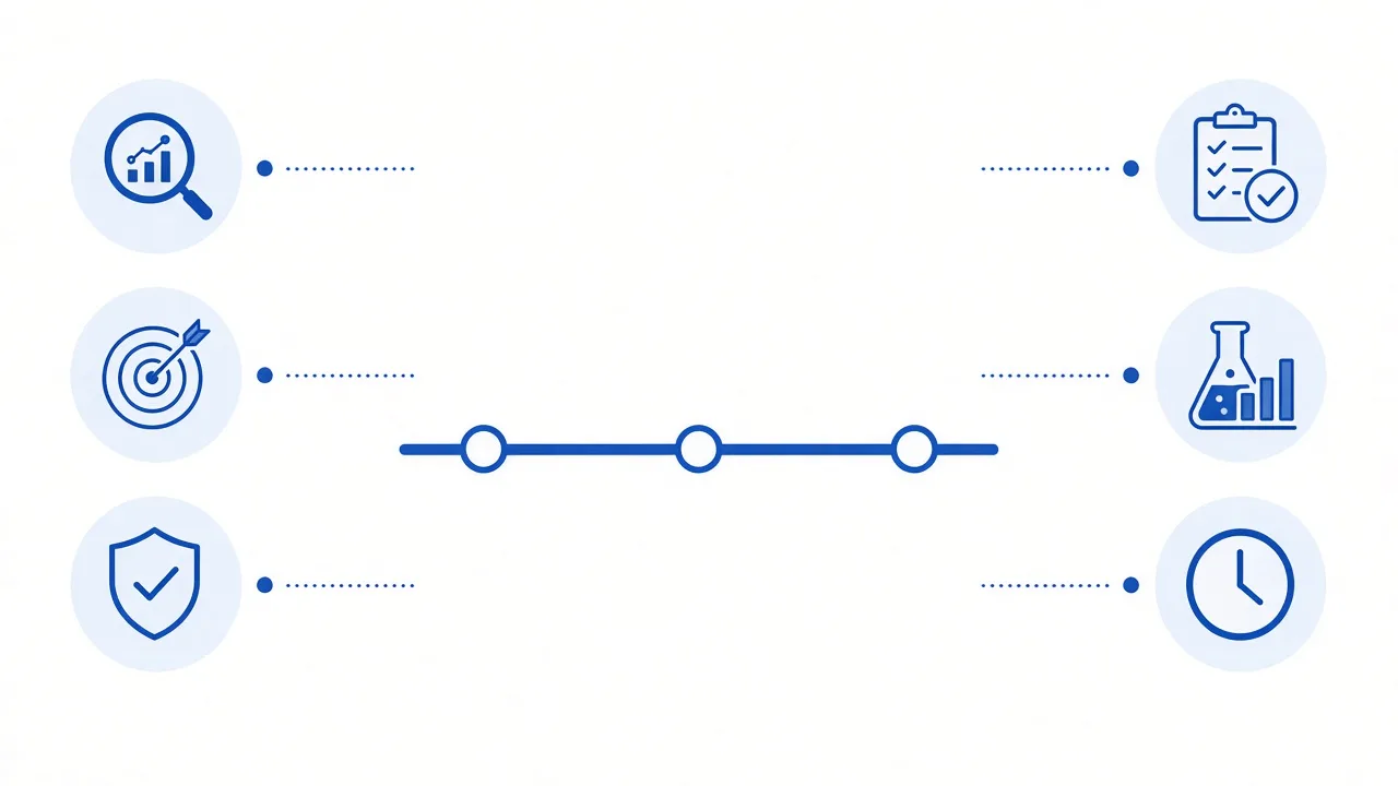 Educational illustration of a fair side-by-side research comparison with matched criteria