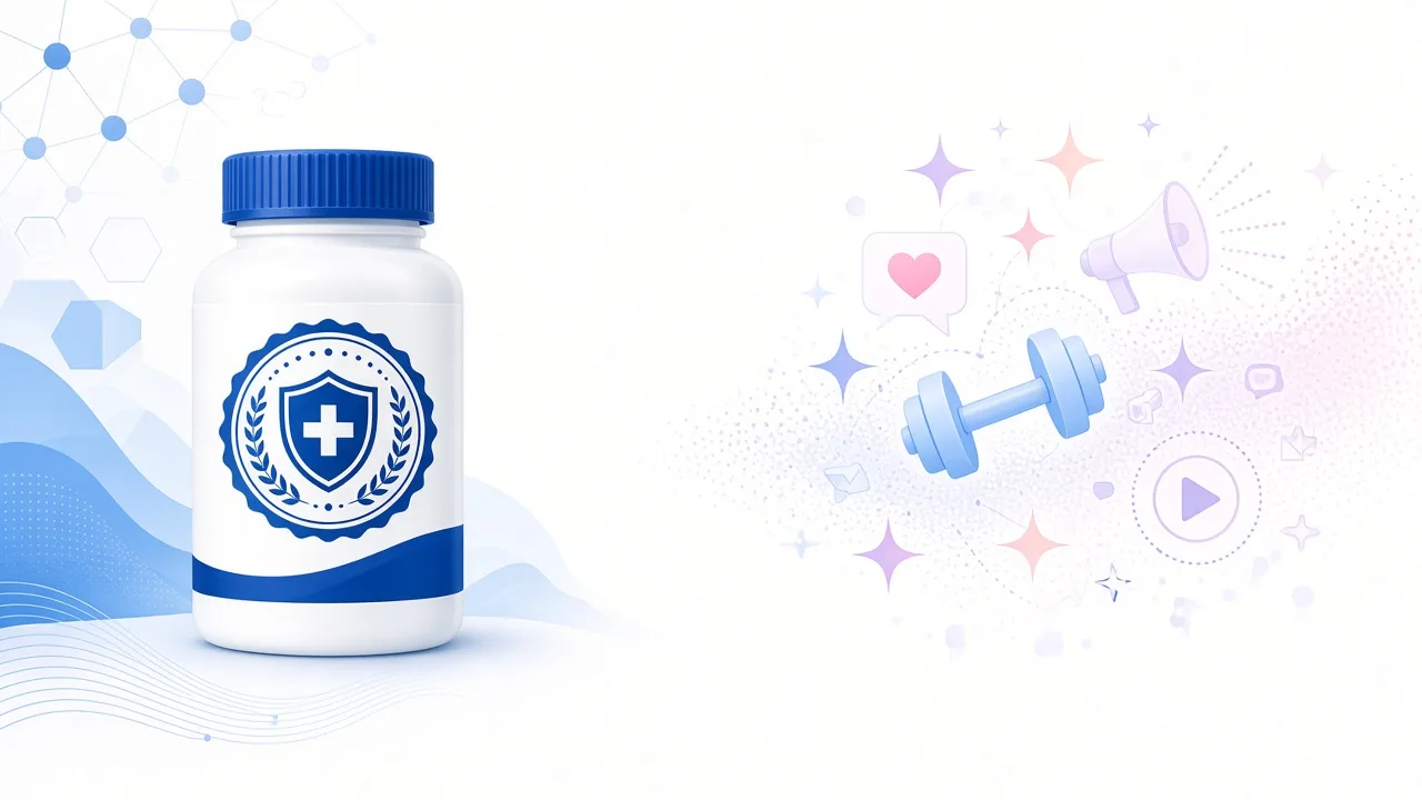 Educational comparison of approved medicines versus fitness trend compounds